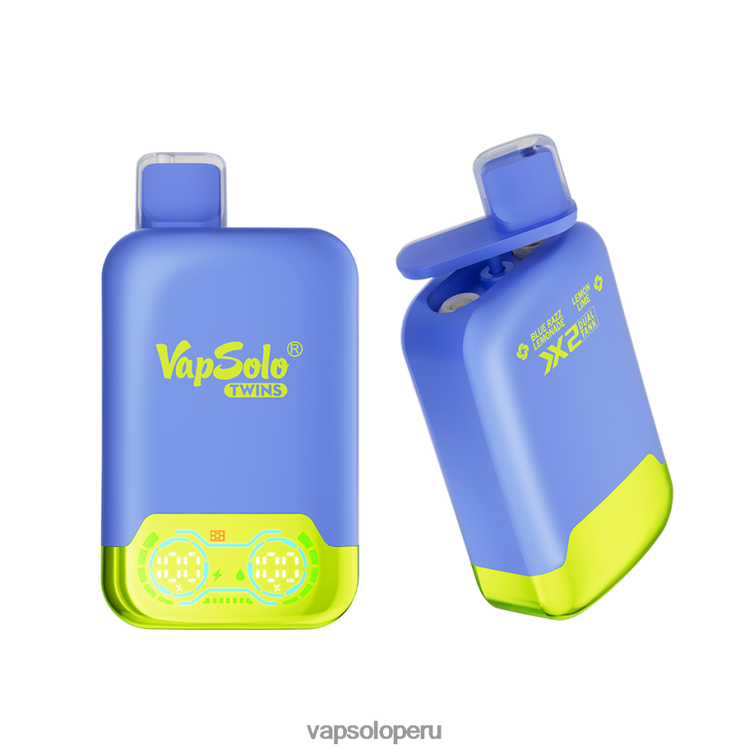 VapSolo Al Por Mayor - VapSolo TWINS vaporizador desechable 2FN8ND26 limonada blue razz y lima limón