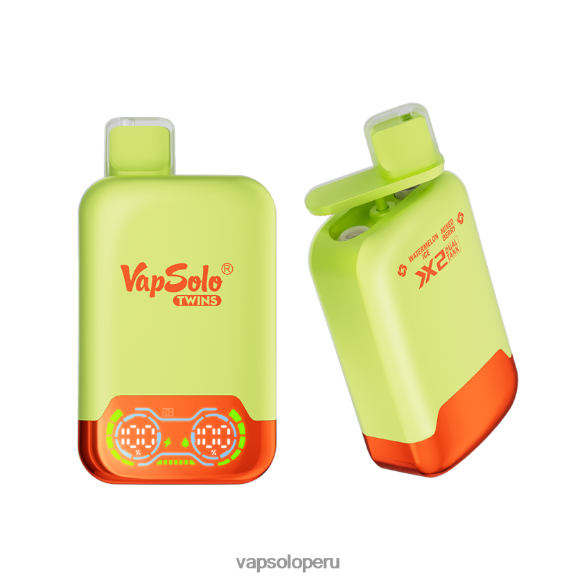 VapSolo Comprar - VapSolo TWINS vaporizador desechable 2FN8ND34 hielo de sandía y bayas mixtas