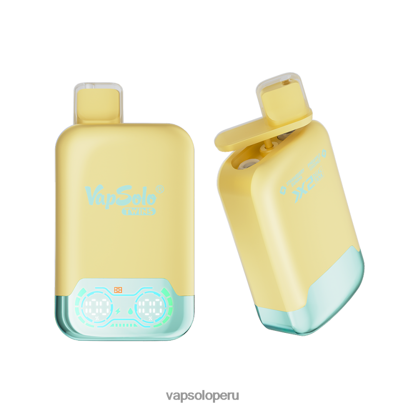 VapSolo Perú - VapSolo TWINS vaporizador desechable 2FN8ND31 piña, coco y fresa, plátano