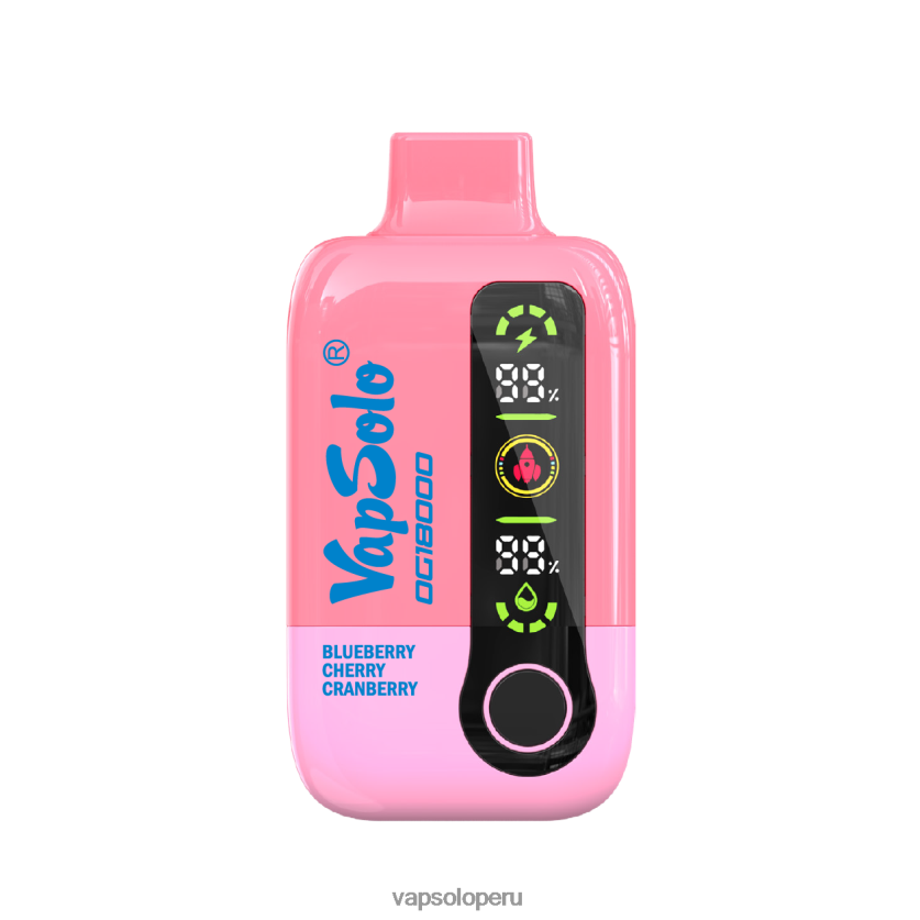 VapSolo Perú - VapSolo DG18000 vaporizador desechable 2FN8ND49 arándano cereza arándano