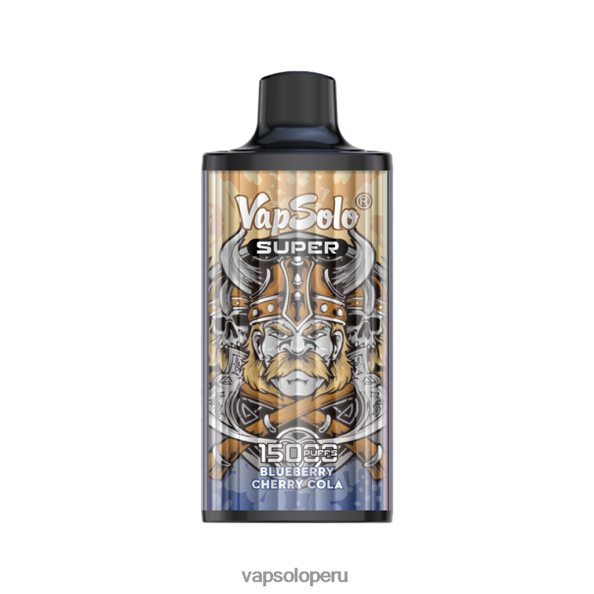VapSolo Nicotina - VapSolo SUPER vaporizador desechable 2FN8ND15 cola de arándanos y cerezas