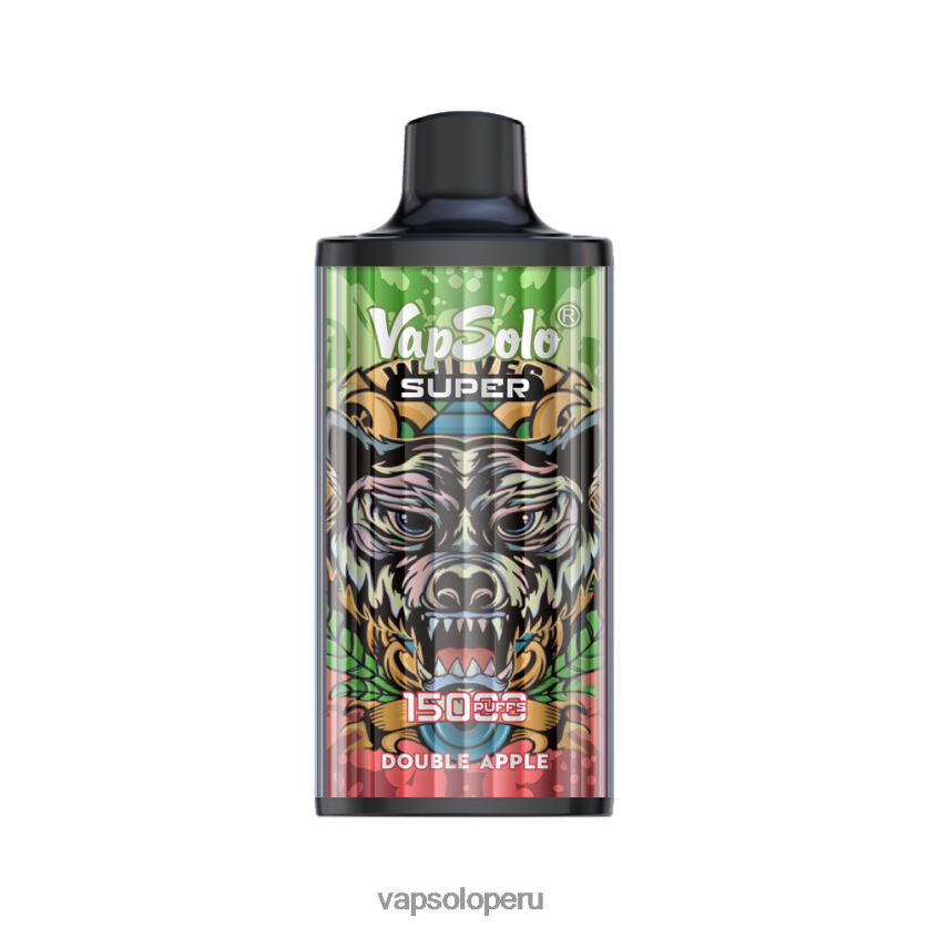 VapSolo Precio - VapSolo SUPER vaporizador desechable 2FN8ND17 manzana doble