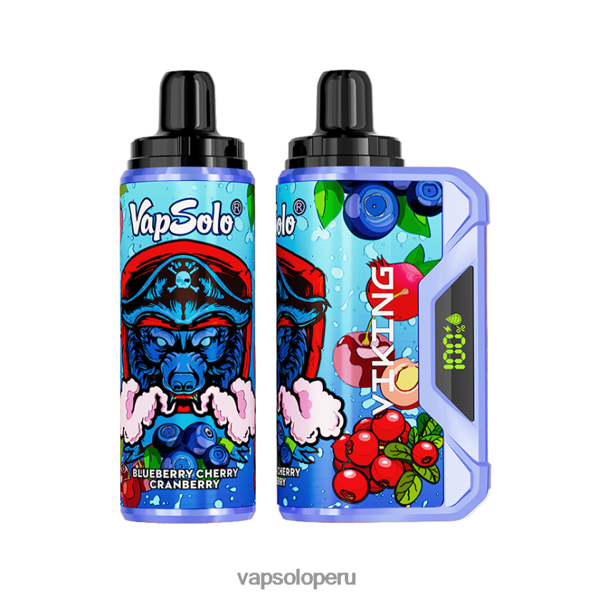 VapSolo Perú - VapSolo VIKING vaporizador desechable 2FN8ND37 arándano cereza arándano