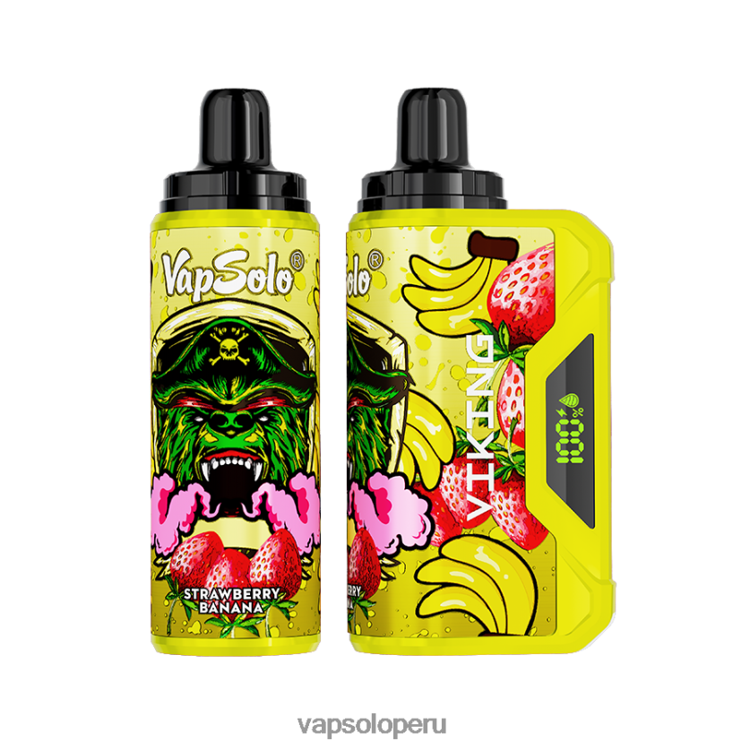 VapSolo Perú - VapSolo VIKING vaporizador desechable 2FN8ND43 plátano fresa